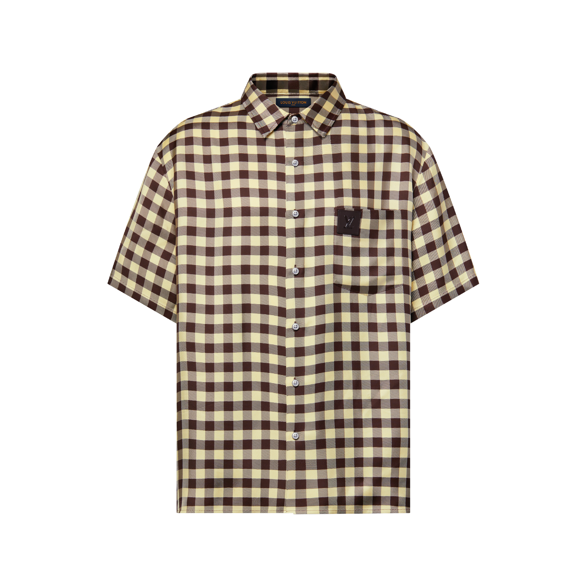 Damier Jacquard Short-Sleeved Shirt - Ready-to-Wear | LOUIS VUITTON